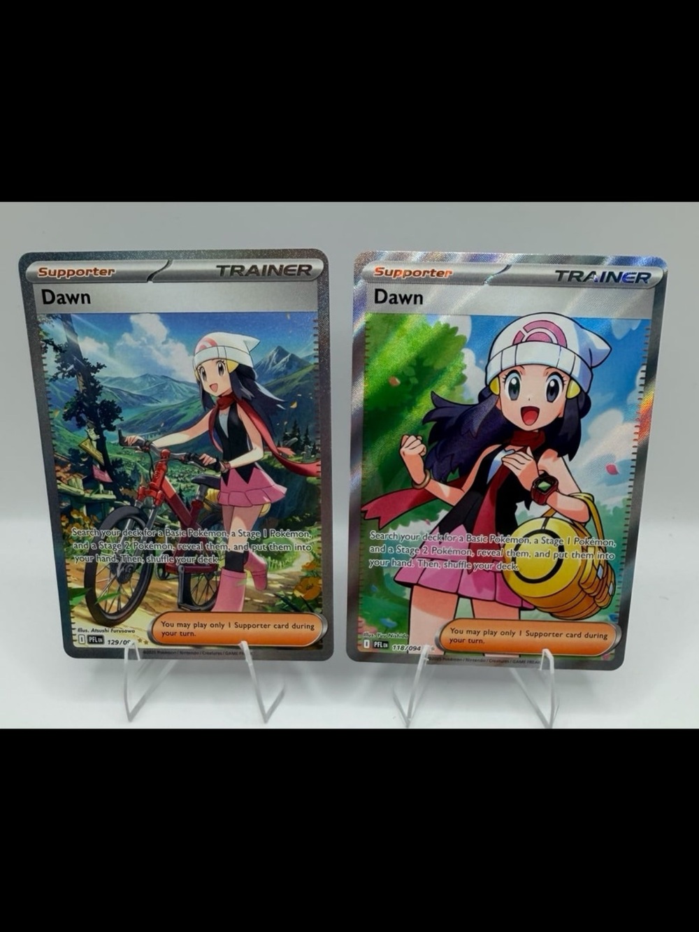 Pokemon Dawn- Phantasmal Flames- 129/094 , Dawn 188/094- (PFL) Full Art Set of 2